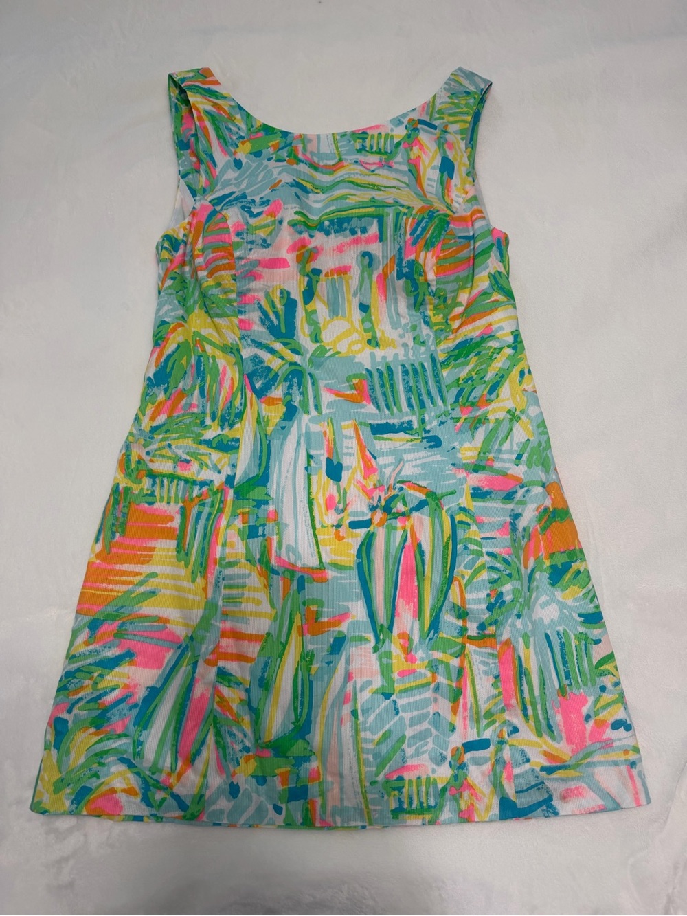 Lilly Pulitzer Courtney Shift Dress in Sea Salt and Sun Size